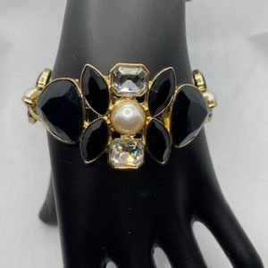 Anne Klein Blk and Gold Bracelet